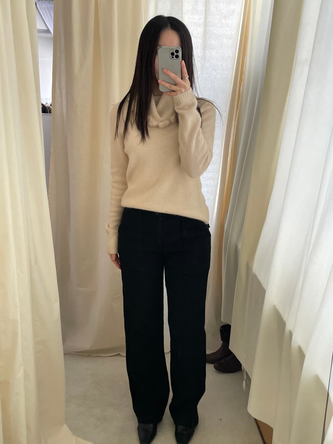 vintage low rise heavy wool pants 상품이미지8