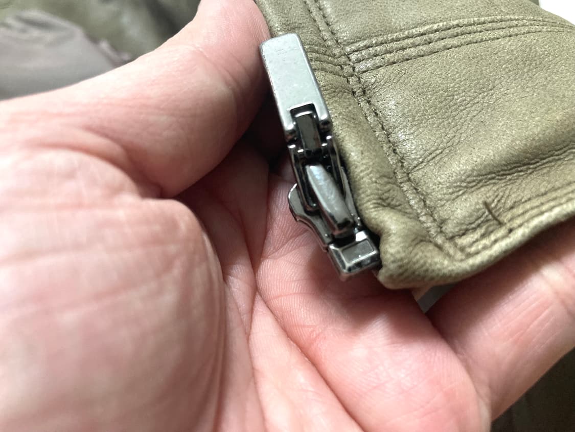 90s 생미셸 염소가죽 리얼 레더 자켓 100-105 상품이미지8