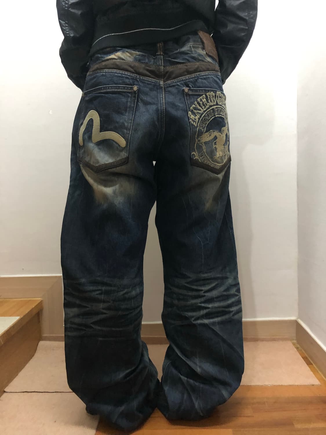 빈티지 에비수 데님 워싱 팬츠 상품이미지2