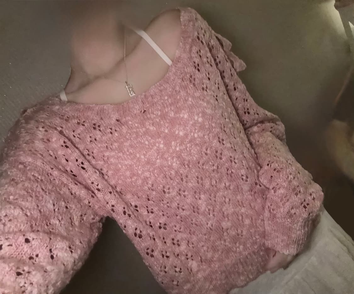 리즈리사 리본 니트 ) 히메가루 라떼갸루 stc 트랄라라 고전 갸루 상품이미지3