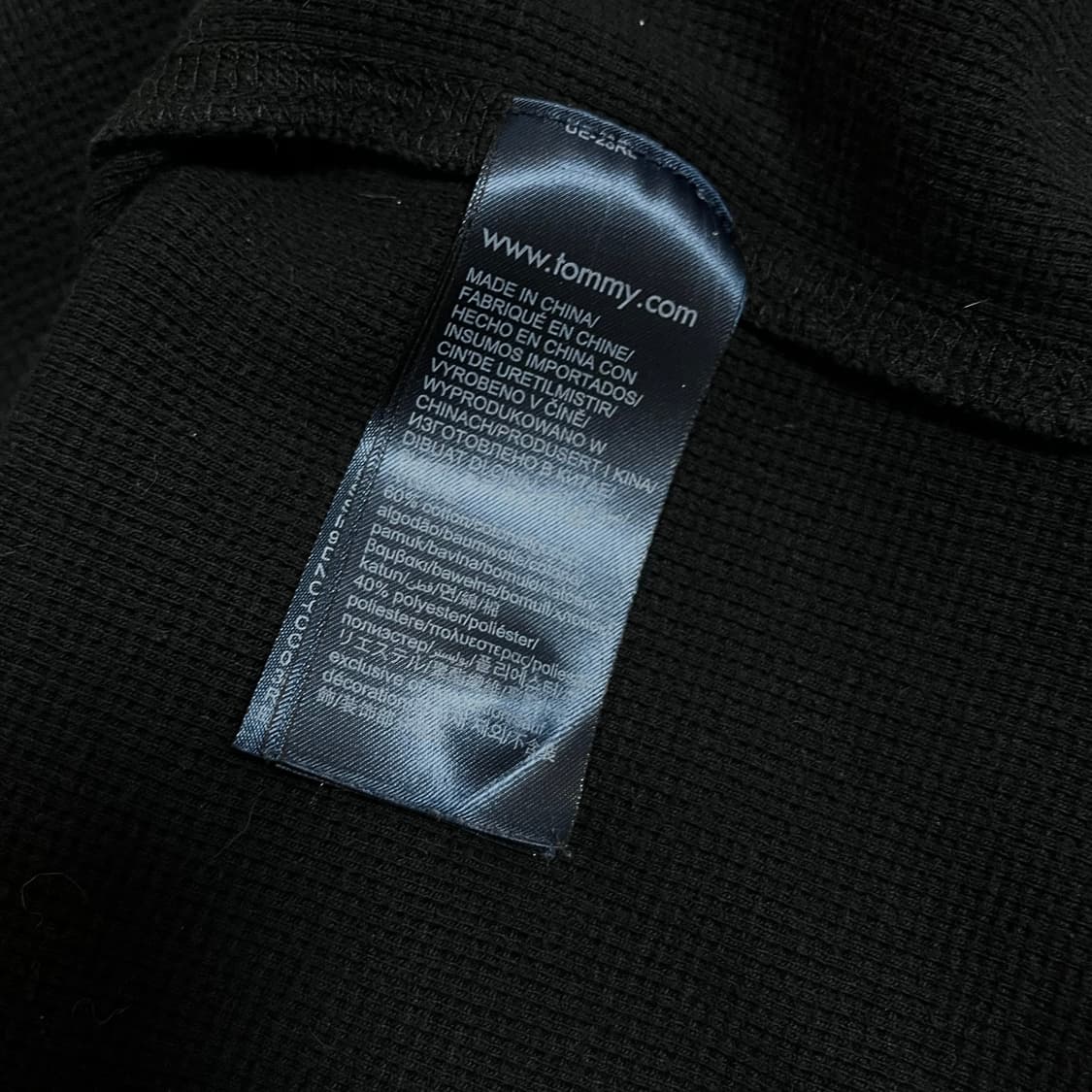 [정품] 타미 블랙 와플 헨리넥 긴팔티 [ XL ] 상품이미지4