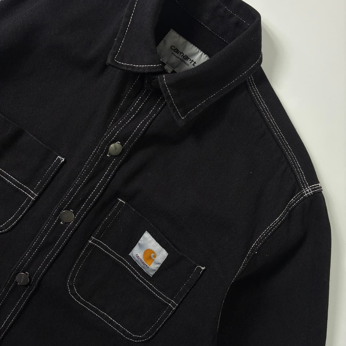 Carhartt Wip 칼하트 wip 블랙 스티치 라인 초크 셔츠 상품이미지3