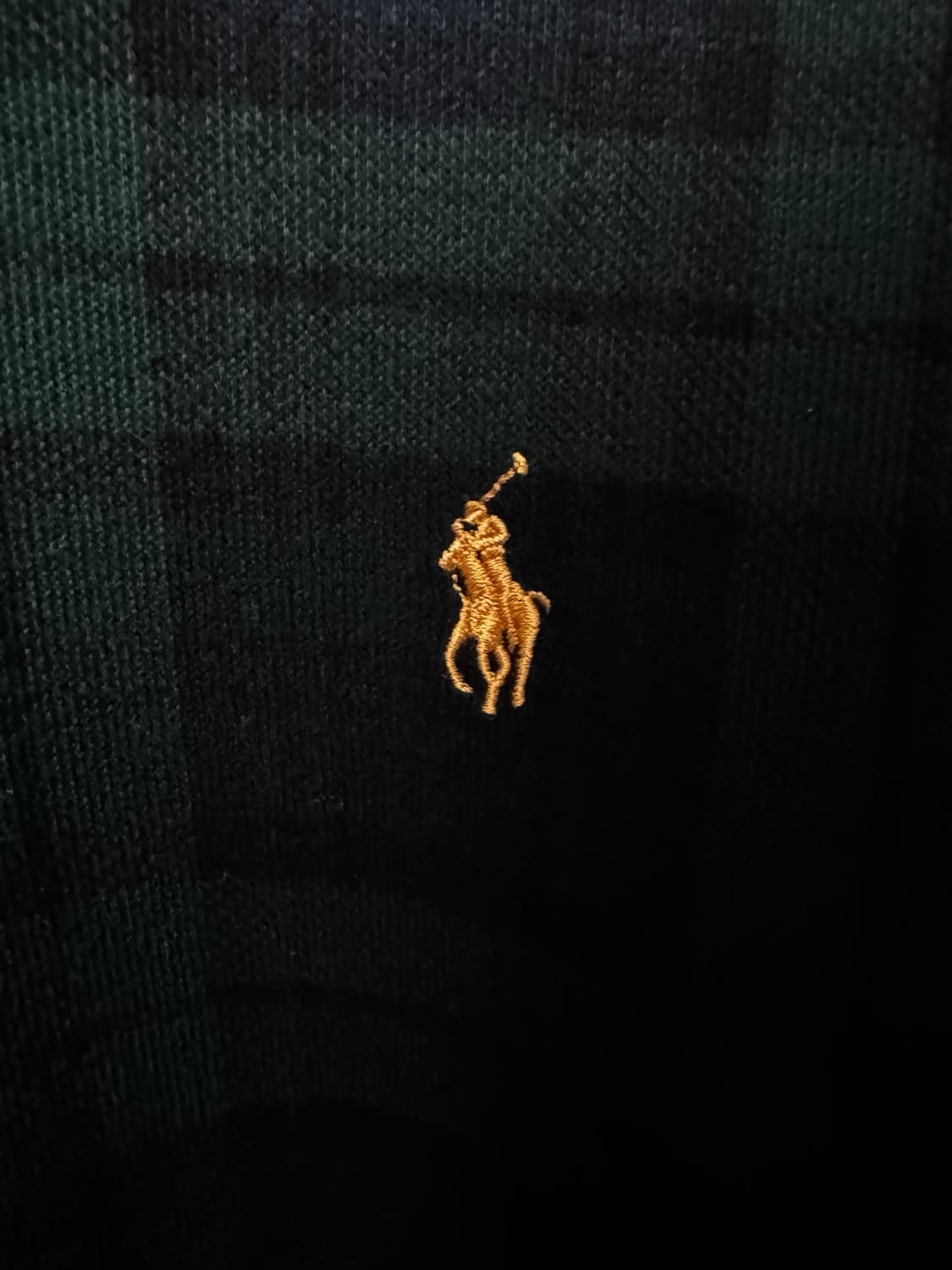 폴로 랄프로렌 타탄체크 반집업 새상품 L 상품이미지3