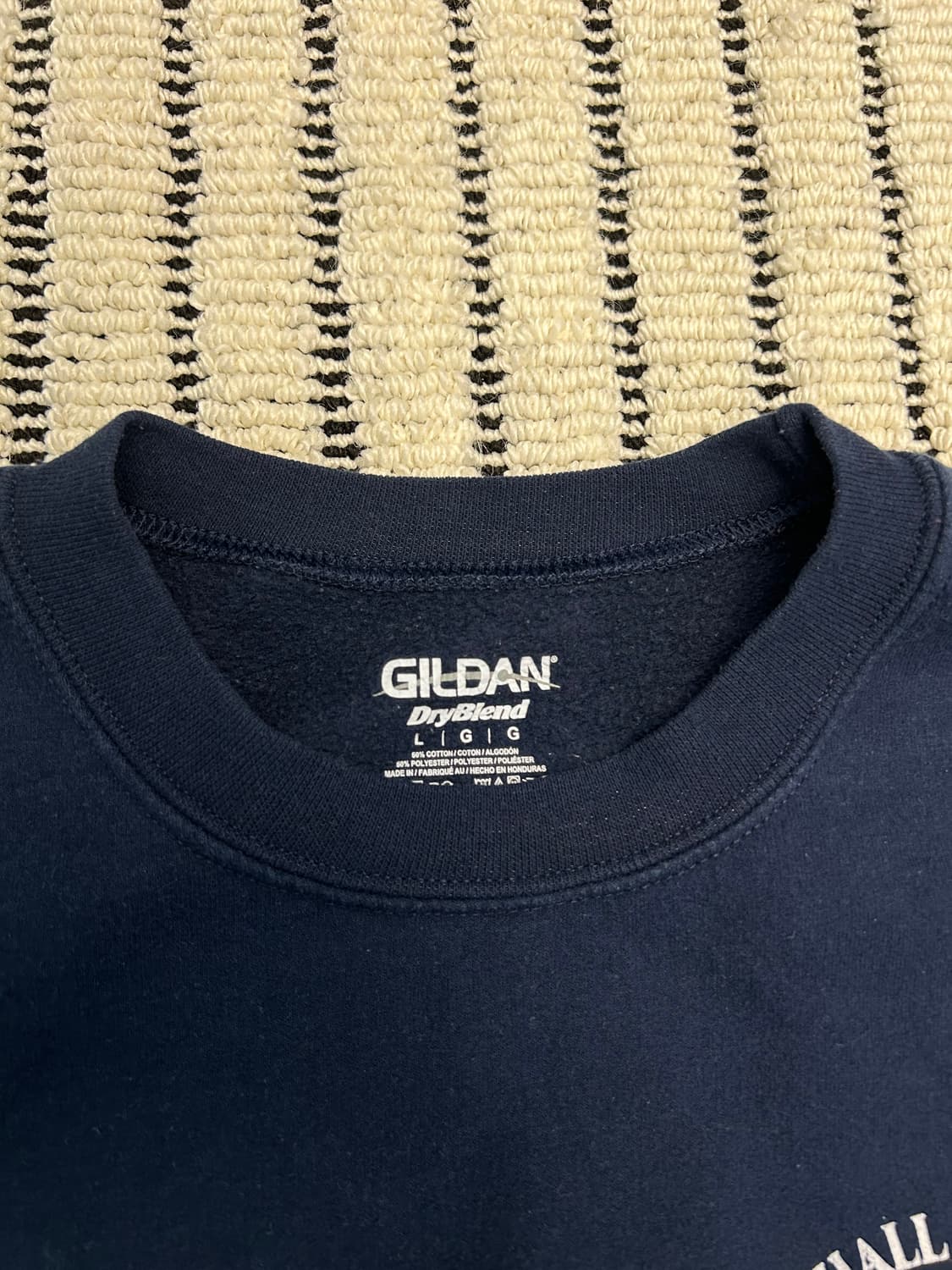 길단 네이비 프린팅 맨투맨 상품이미지6