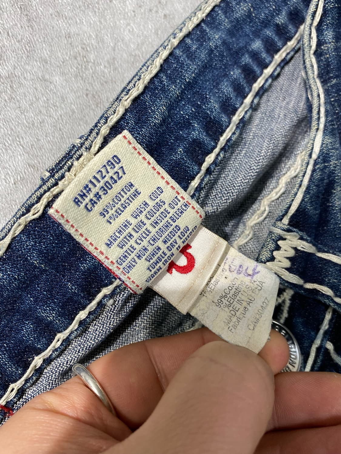 [25] True Religion 트루릴리전 로우라이즈 부츠컷 데님팬츠 상품이미지9