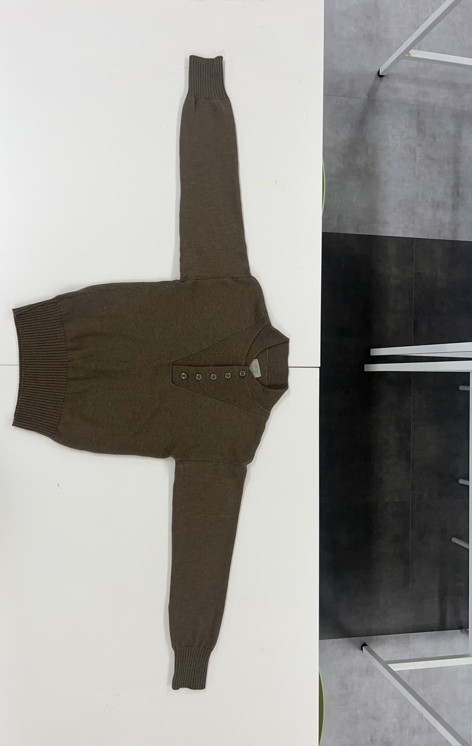 80s U.S. Army 5-Button Wool Sweat 상품이미지1