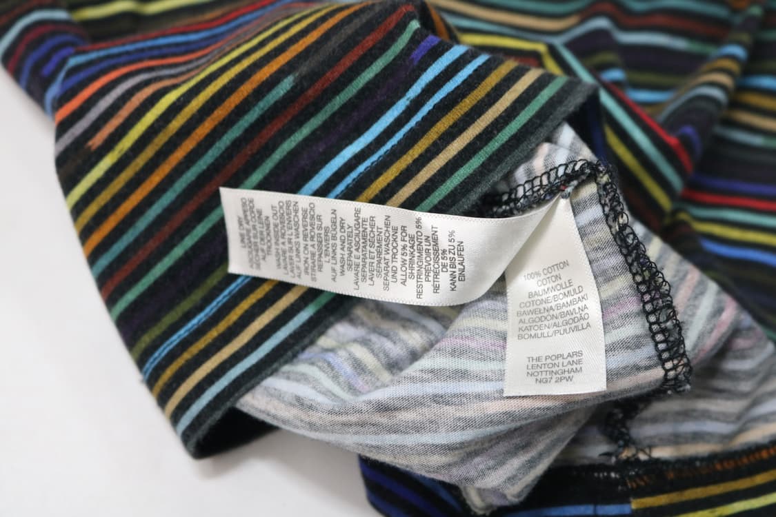 폴스미스 Paul Smith 멀티 컬러 호리존탈 스트라이프 반팔 티셔츠 상품이미지9