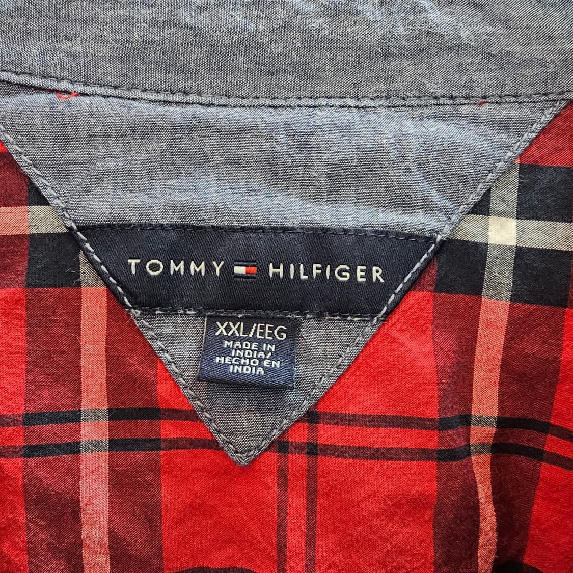 타미힐피커 레드 체크 셔츠 상품이미지9