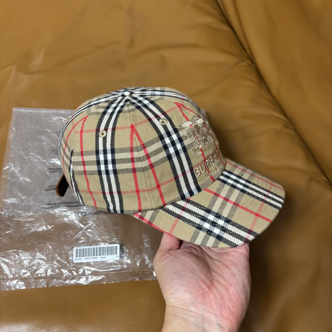 Supreme 슈프림x버버리 노바체크 데님 6패널 볼캡 모자 상품이미지4