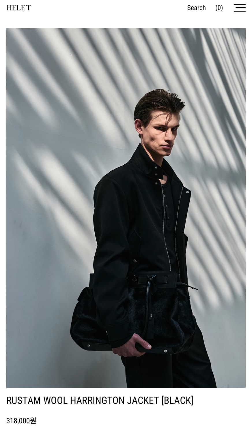 헬렛 RUSTAM WOOL HARRINGTON JACKET L 사이즈 상품이미지2