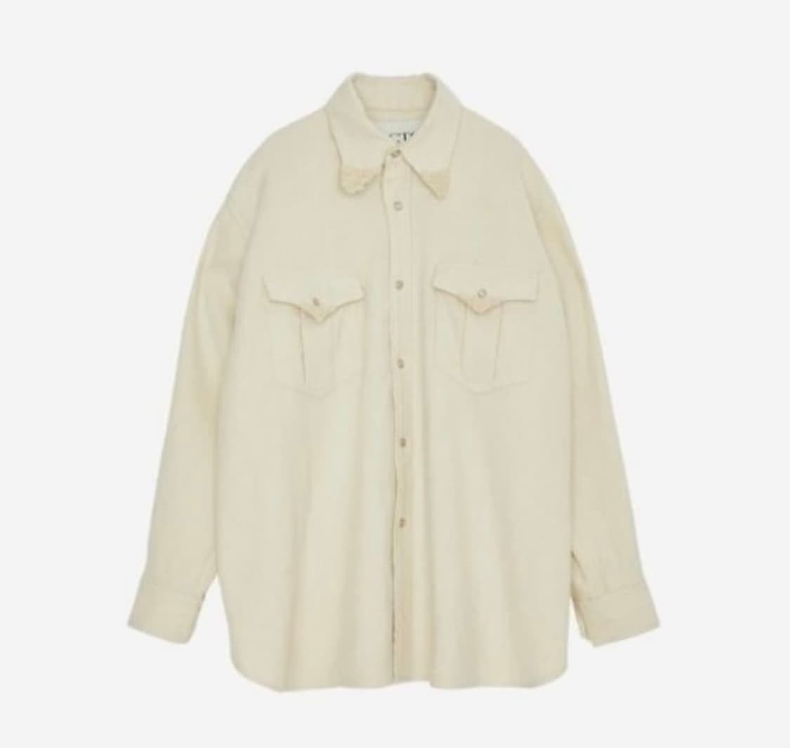 RECTO 렉토 울 린넨 부클 웨스턴 셔츠 [M] 상품이미지1
