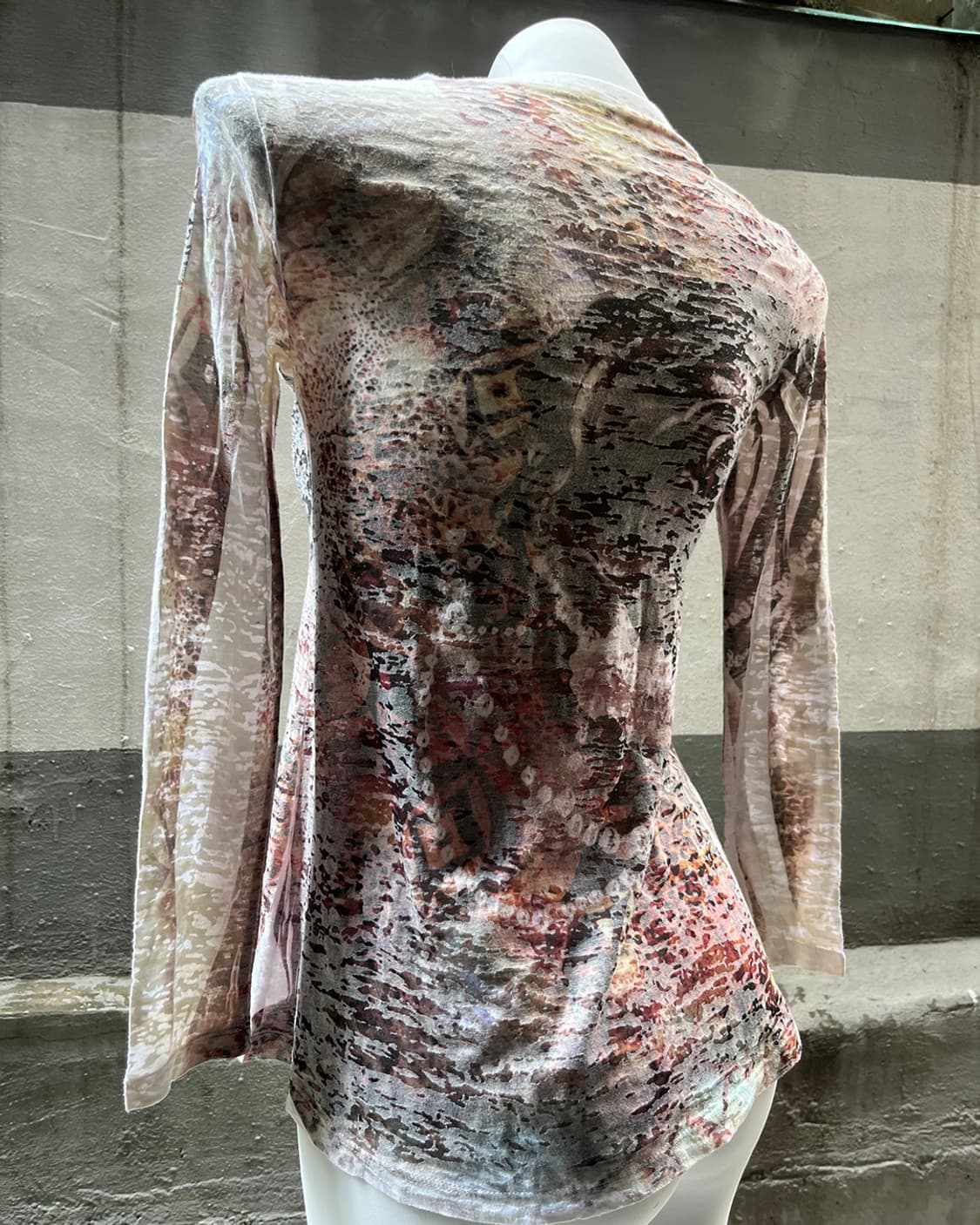 00‘s Grunge Cubic Art Print Long Sleeve 상품이미지6