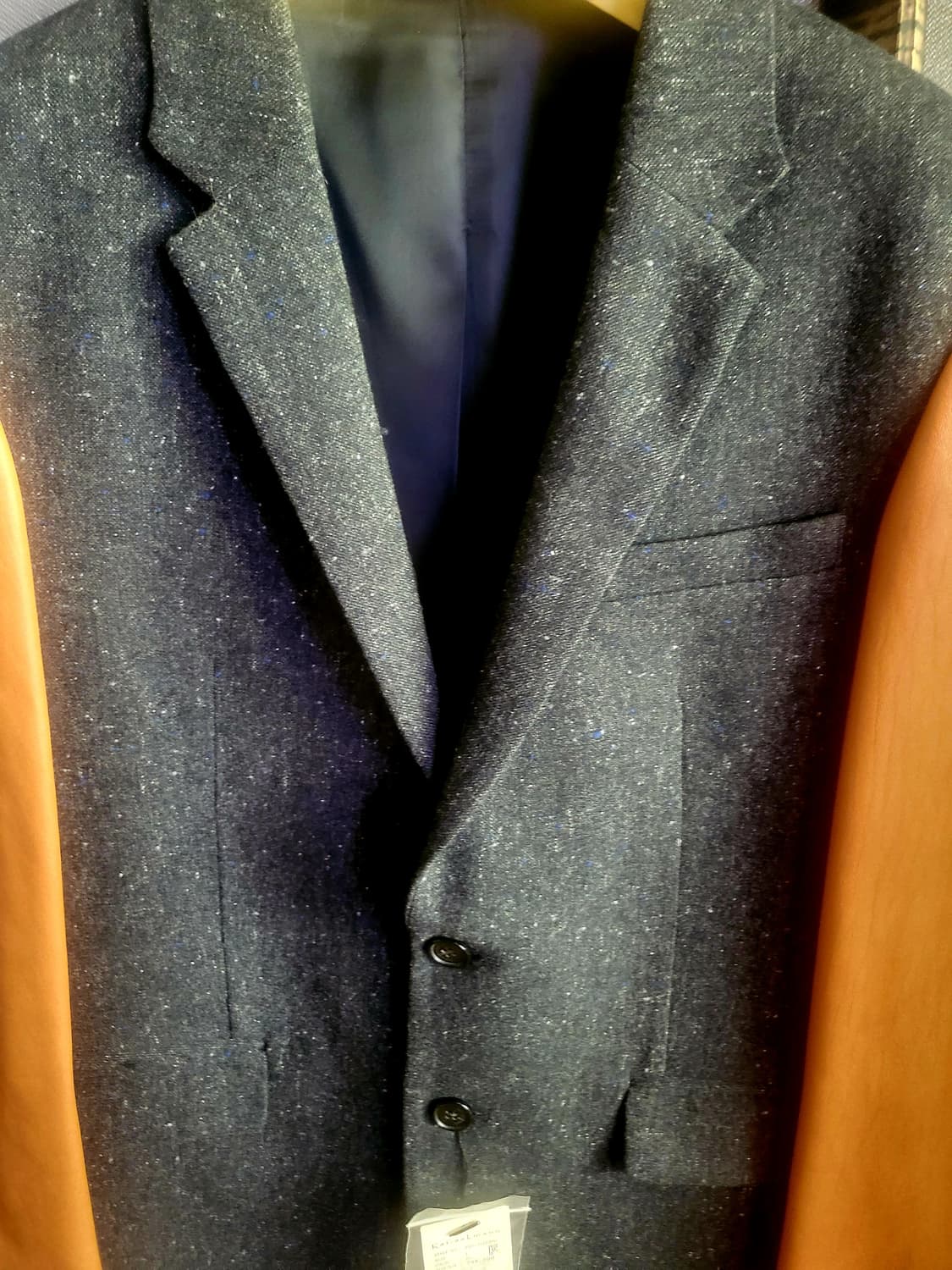 [택달린 새상품] 카이아크만 양가죽배색 모 자켓 상품이미지5