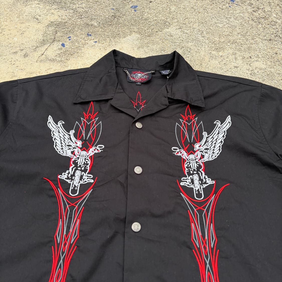 드래곤 플라이 로드하우스 빈티지 반팔셔츠 XL 상품이미지6