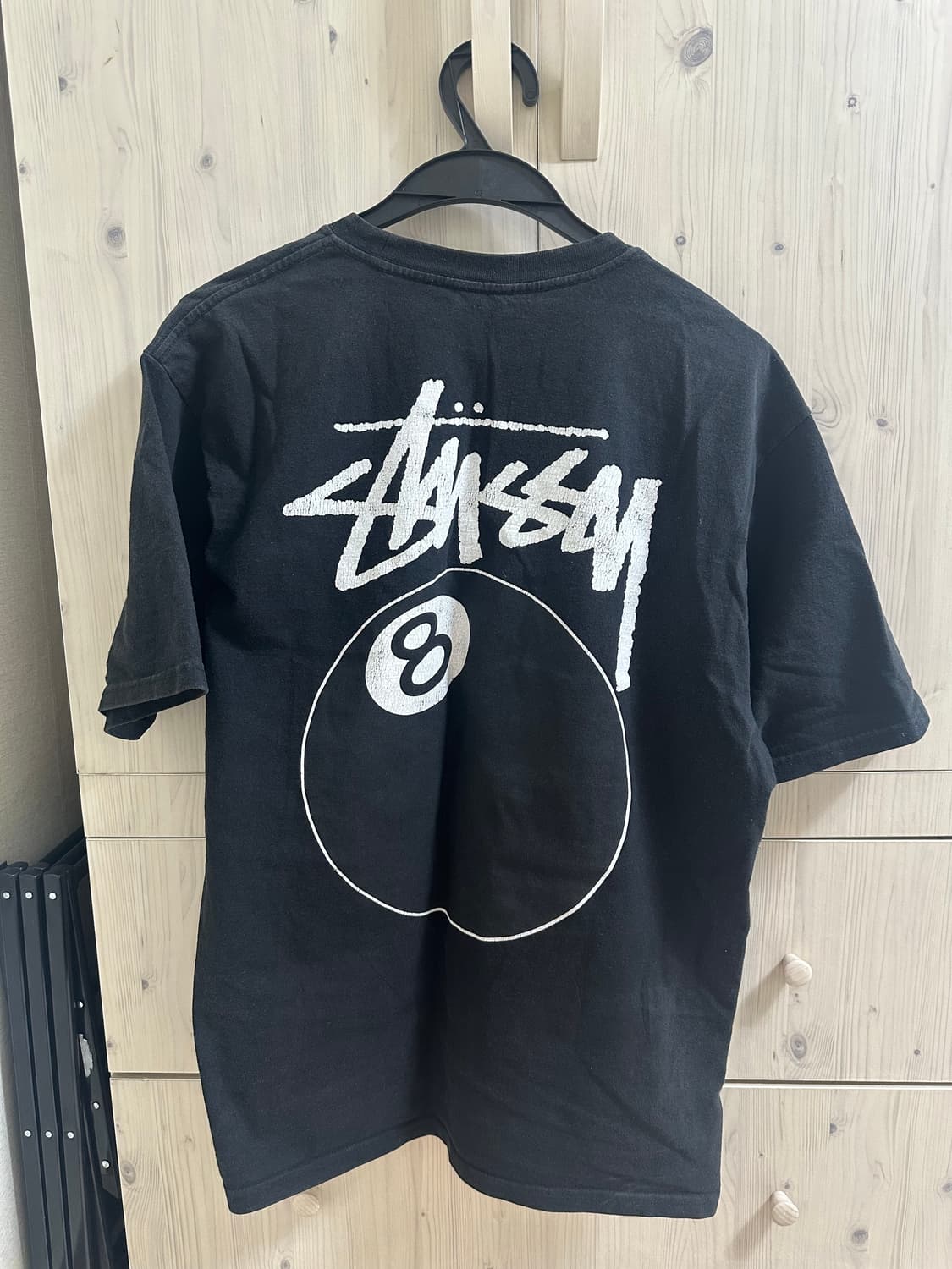 스투시 8볼 티셔츠 블랙 L 상품이미지3