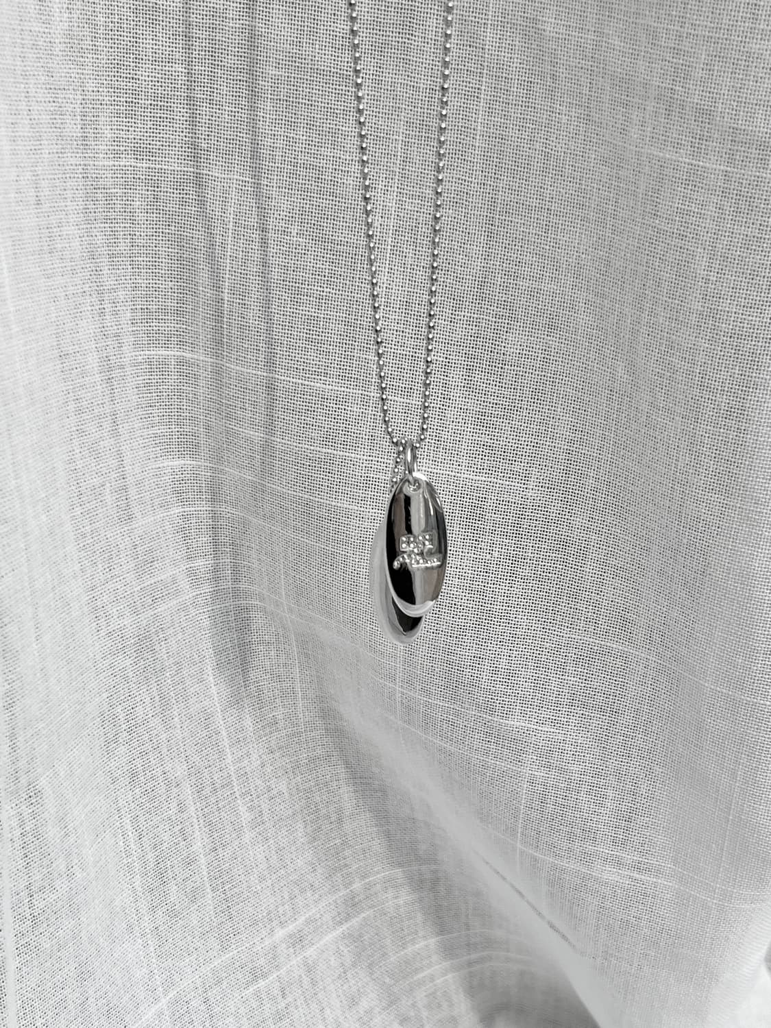 Courreges 꾸레쥬 더블펜던트 목걸이 상품이미지7