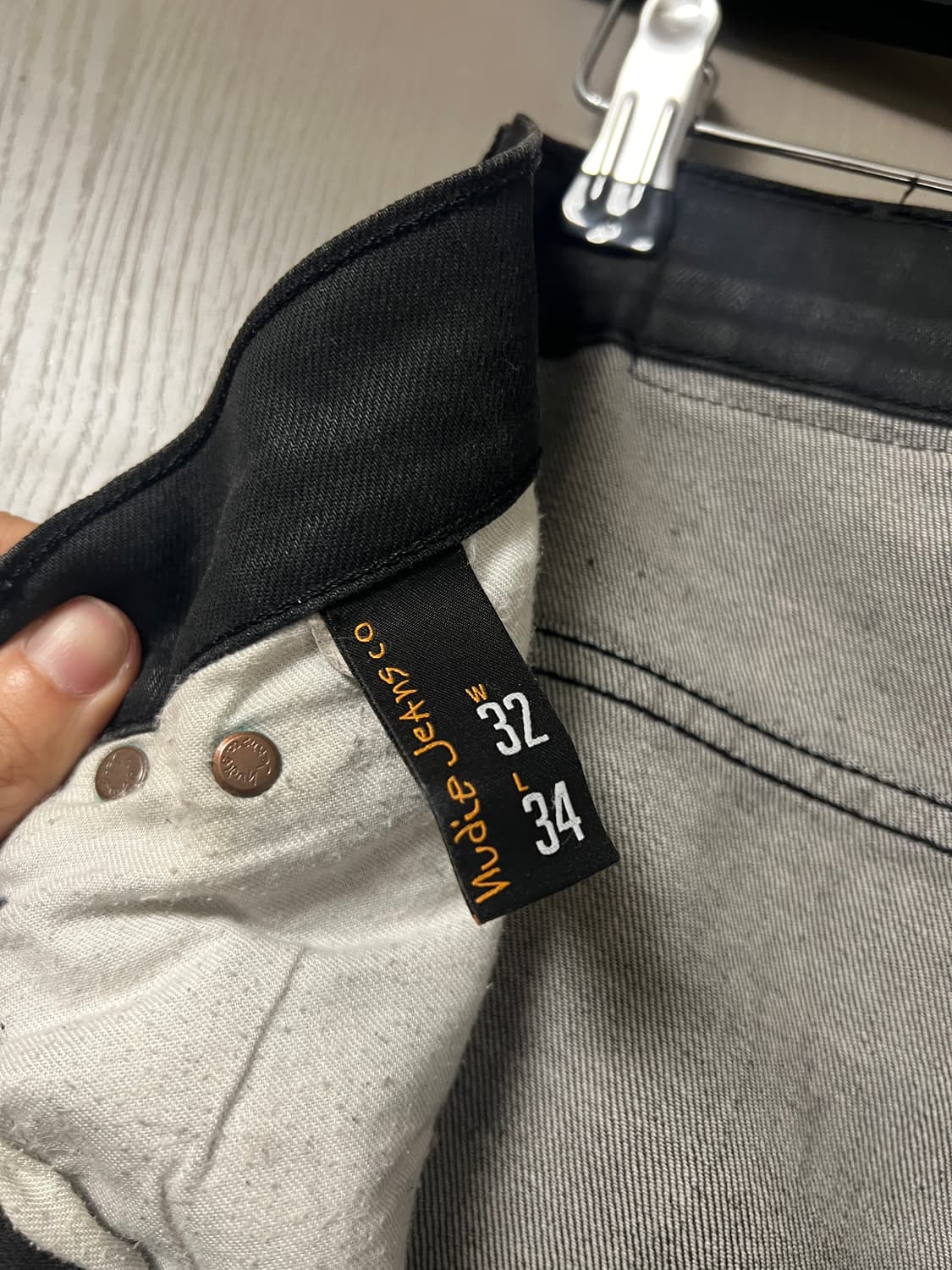 누디진 블랙 W32 L34 상품이미지5