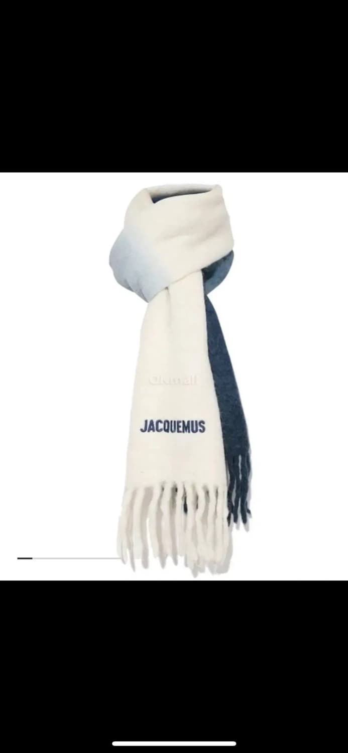 자크뮈스 멀티컬러 머플러 네이비 상품이미지2