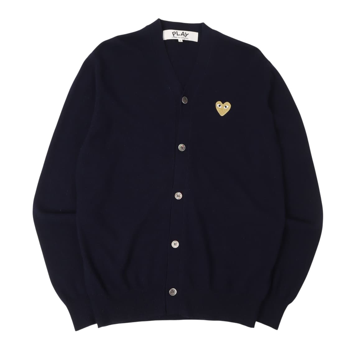 꼼데가르송 네이비 하프와펜 니트 가디건 상품이미지1