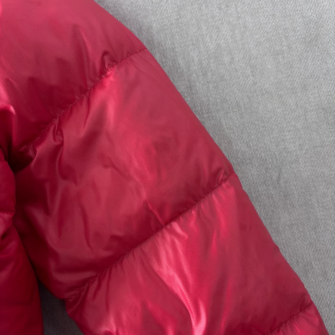 W 100 노스페이스 핑크 눕시700 패딩 상품이미지5