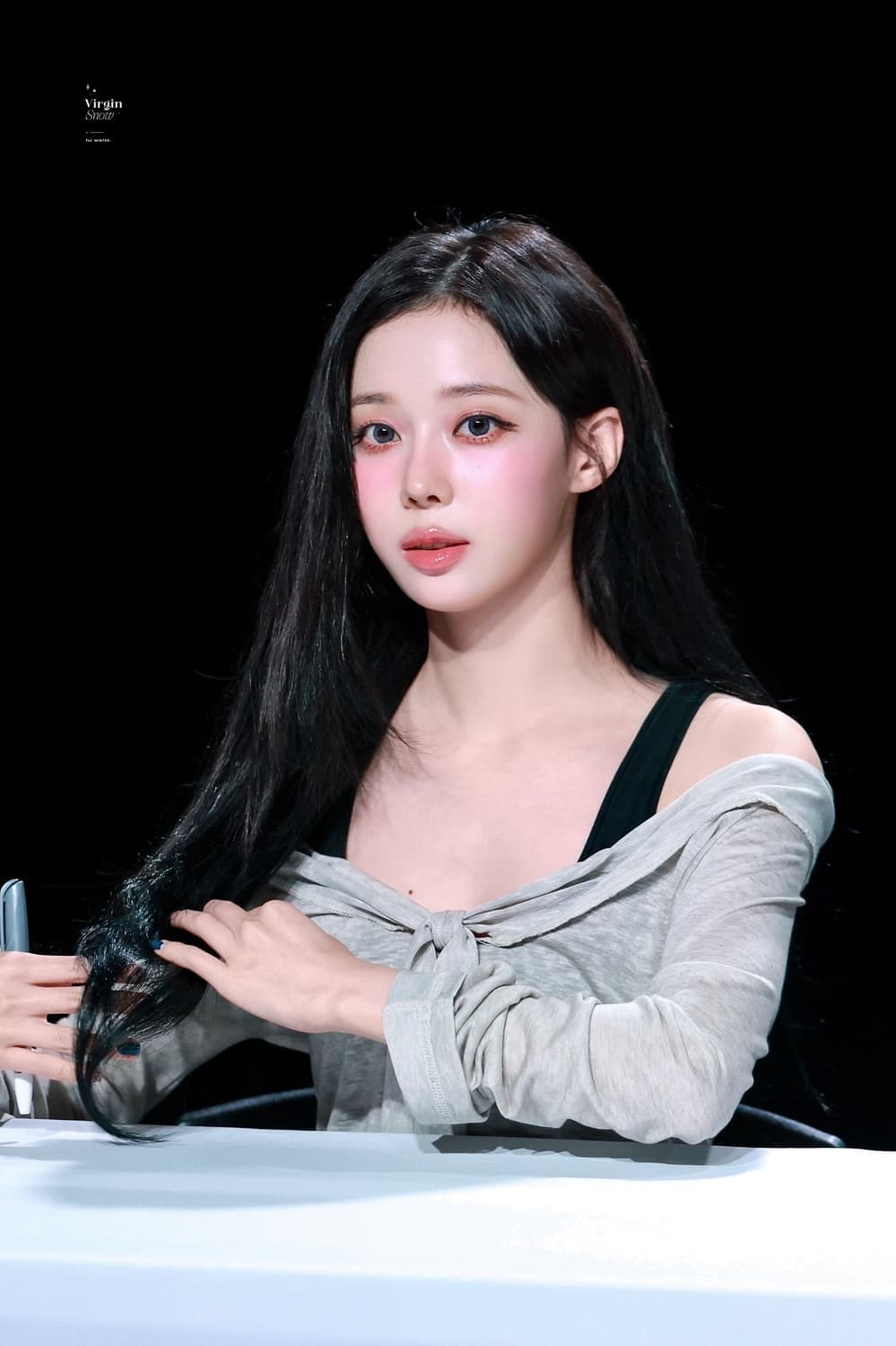 오운서 Marina Mood Soft Shoulder Tee Beige 상품이미지2
