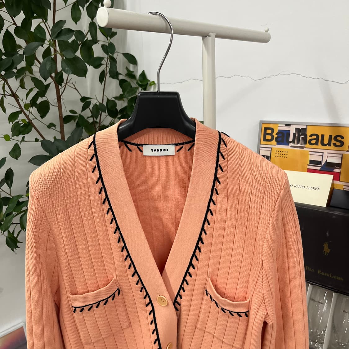 산드로 우먼 스티치 가디건 2 상품이미지2