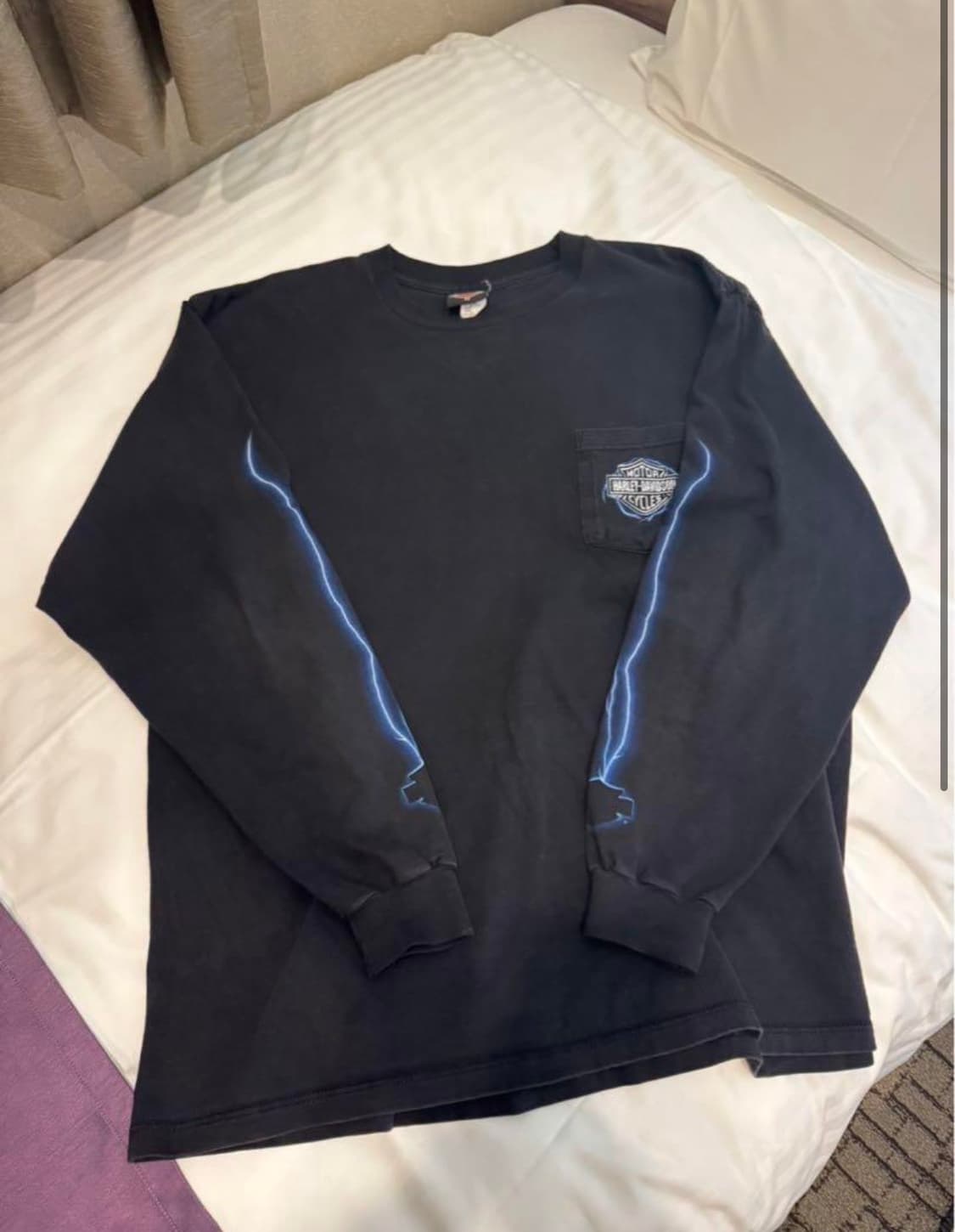 [2xl]빈티지 할리데이비슨 빈티지 라이트닝 롱슬리브 상품이미지1
