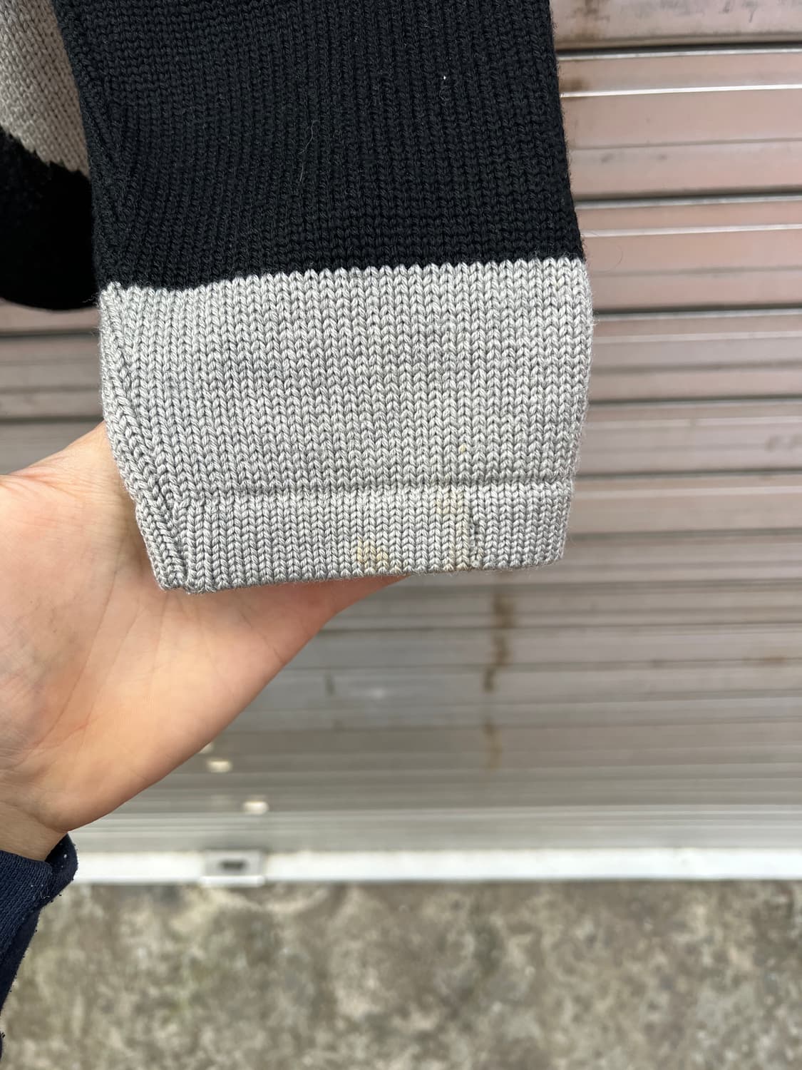 [L] 90s 엠포리오 아르마니 빅 로고 스웨터 상품이미지6