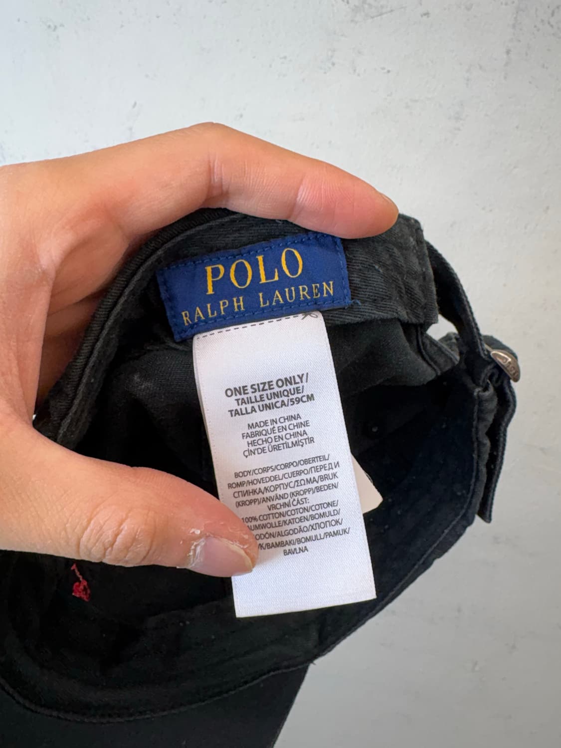 폴로랄프로렌 블랙 볼캡 상품이미지5