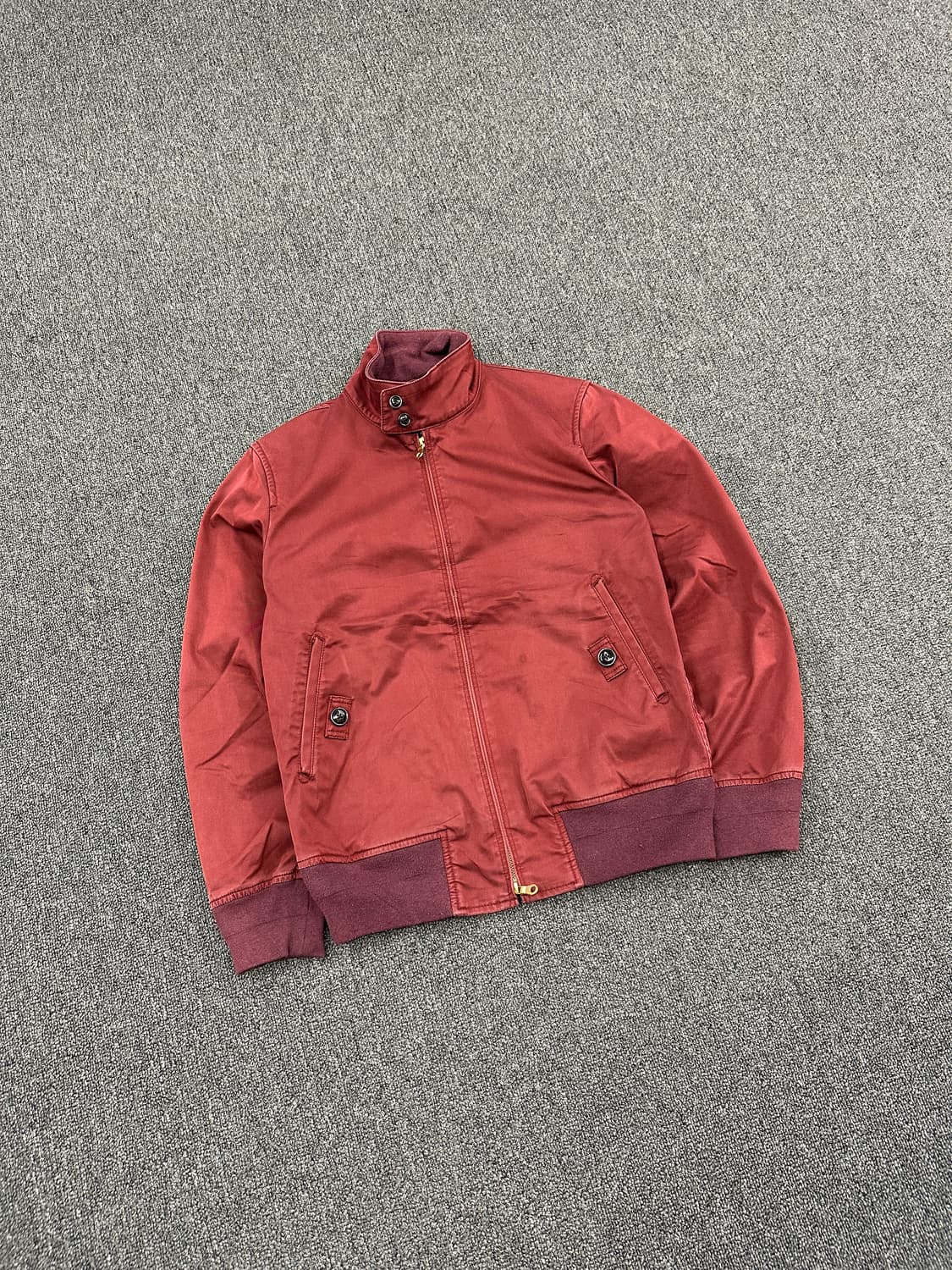 M) 빔즈 헤링턴 블루종 자켓 버건디 상품이미지1