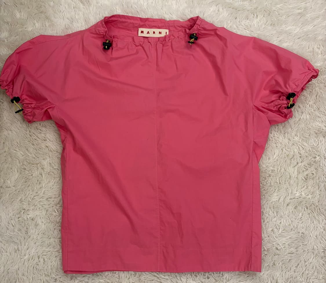 마르니 핑크 반팔 블라우스 상품이미지1