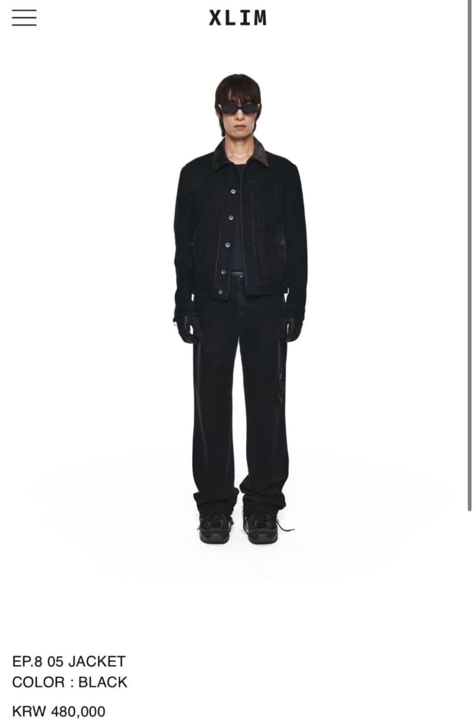 xlim ep.8 05 jacket black Lsize 상품이미지1