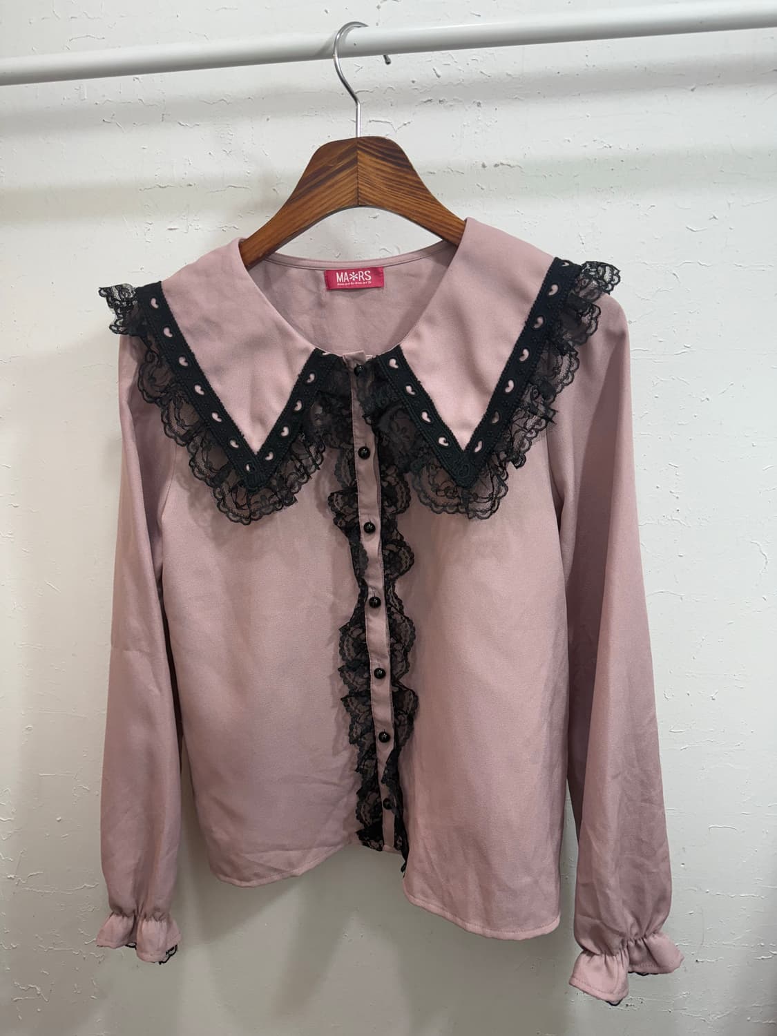 MA*RS 마즈  블랙레이스 카라 블라우스 세트 💖 상품이미지4