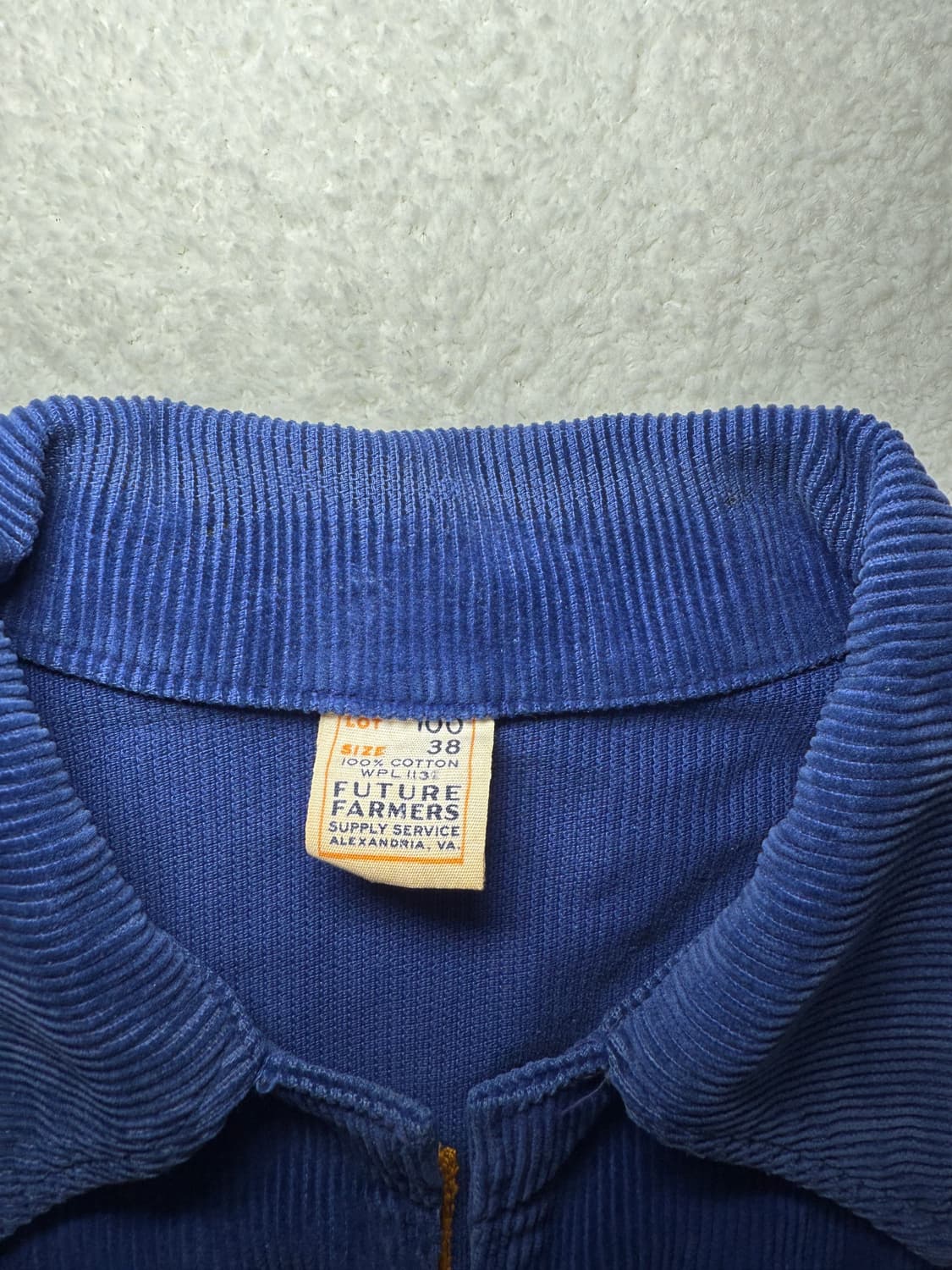 빈티지 블루 코듀로이 FFA 자켓 60-70s 상품이미지9