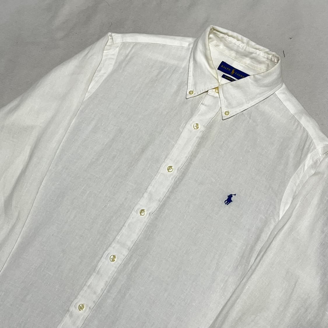 L 폴로랄프로렌 화이트 린넨 셔츠 상품이미지1