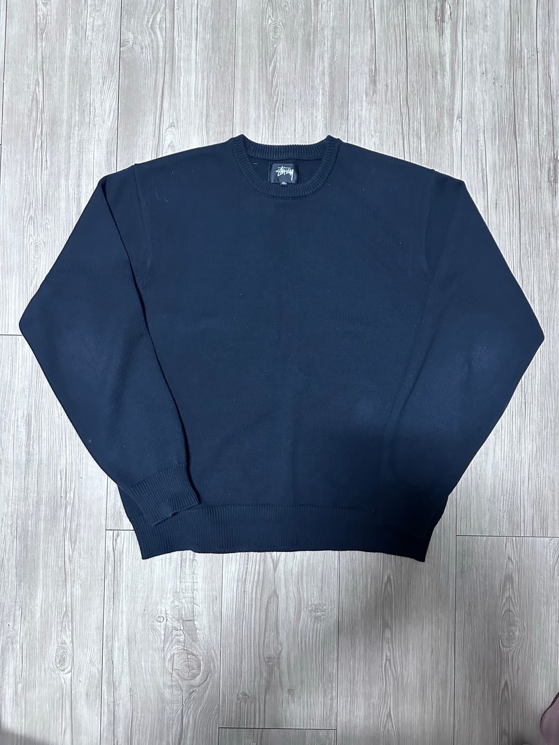 스투시 어센틱 워크기어 스웨터 블랙 XL 상품이미지2