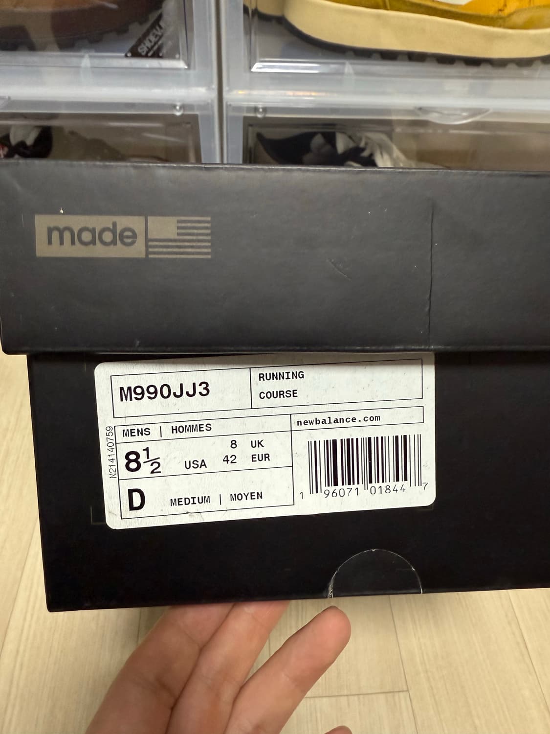 뉴발란스 x JJJ자운드 990v3 브라운 블랙 265 상품이미지7