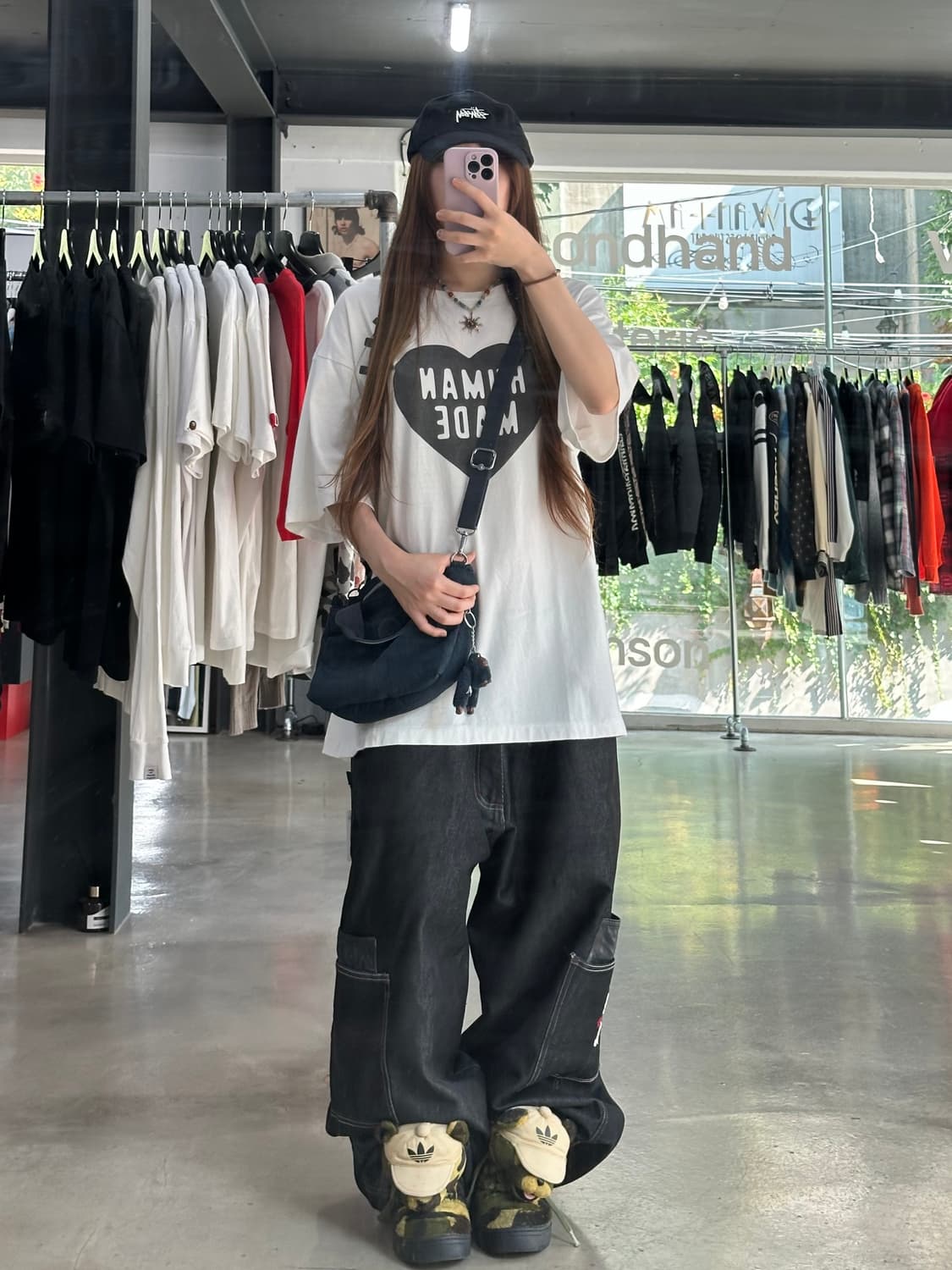 휴먼메이드 하트 로고 반팔티셔츠 상품이미지1