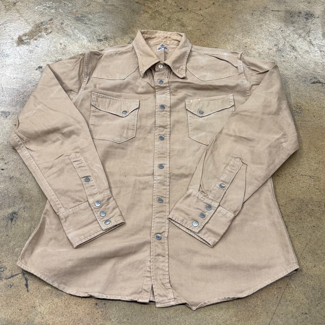 [정품/L] 랭글러 웨스턴 코듀로이 셔츠 베이지 b15 상품이미지2