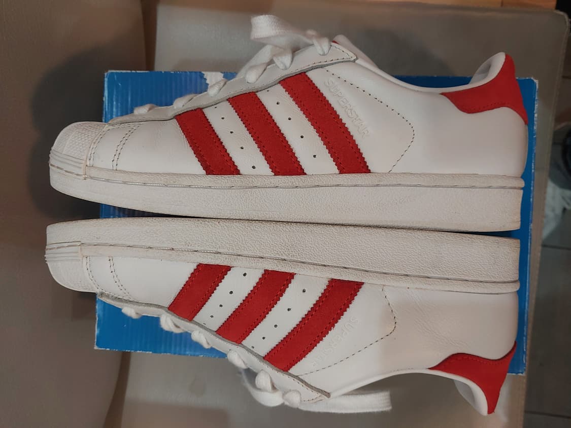 아디다스 슈퍼스타 액티브 레드 색상 남성 245mm 상품이미지5