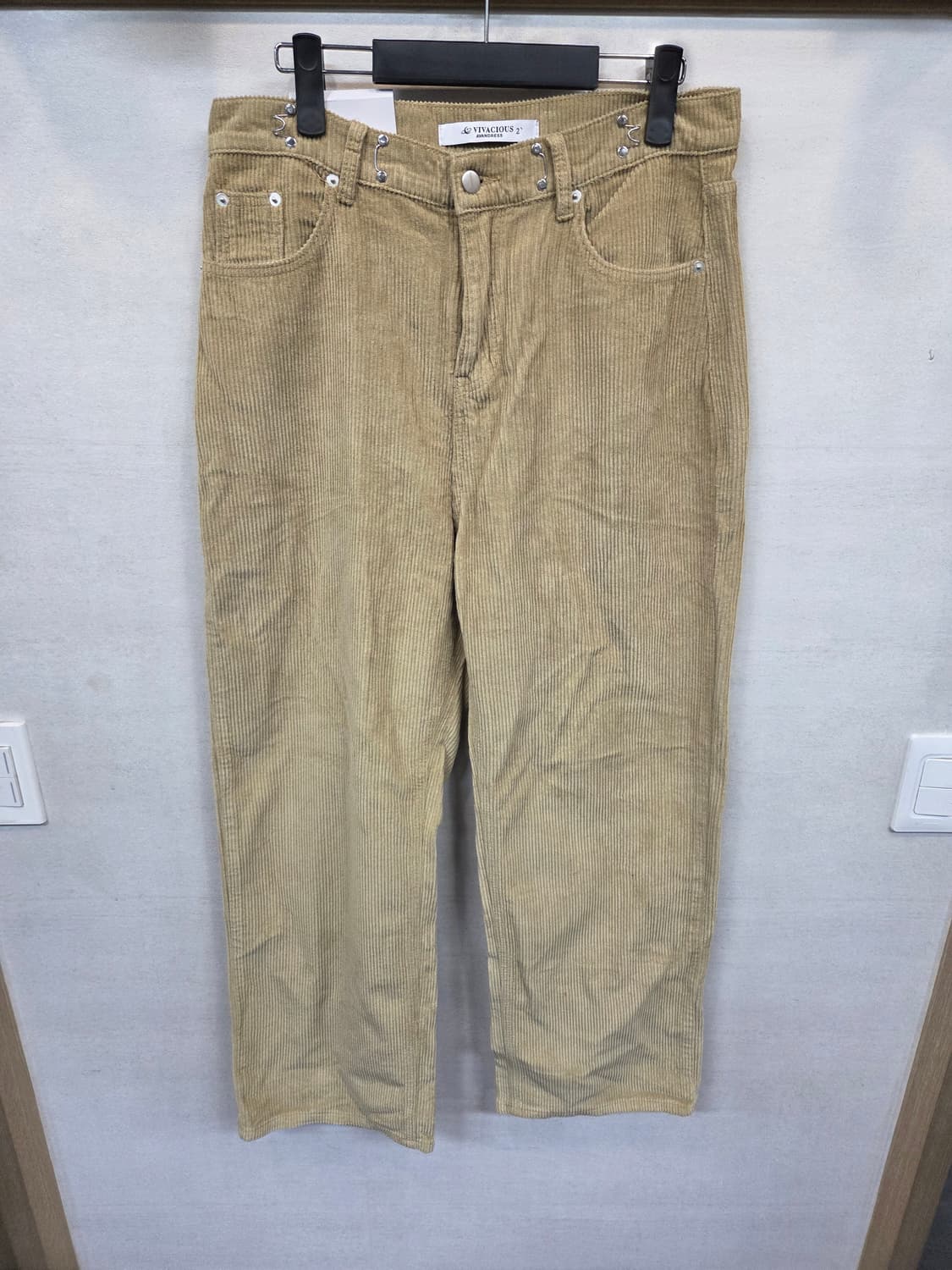 어반드레스 코듀로이 와이드 팬츠 베이지 m 상품이미지1