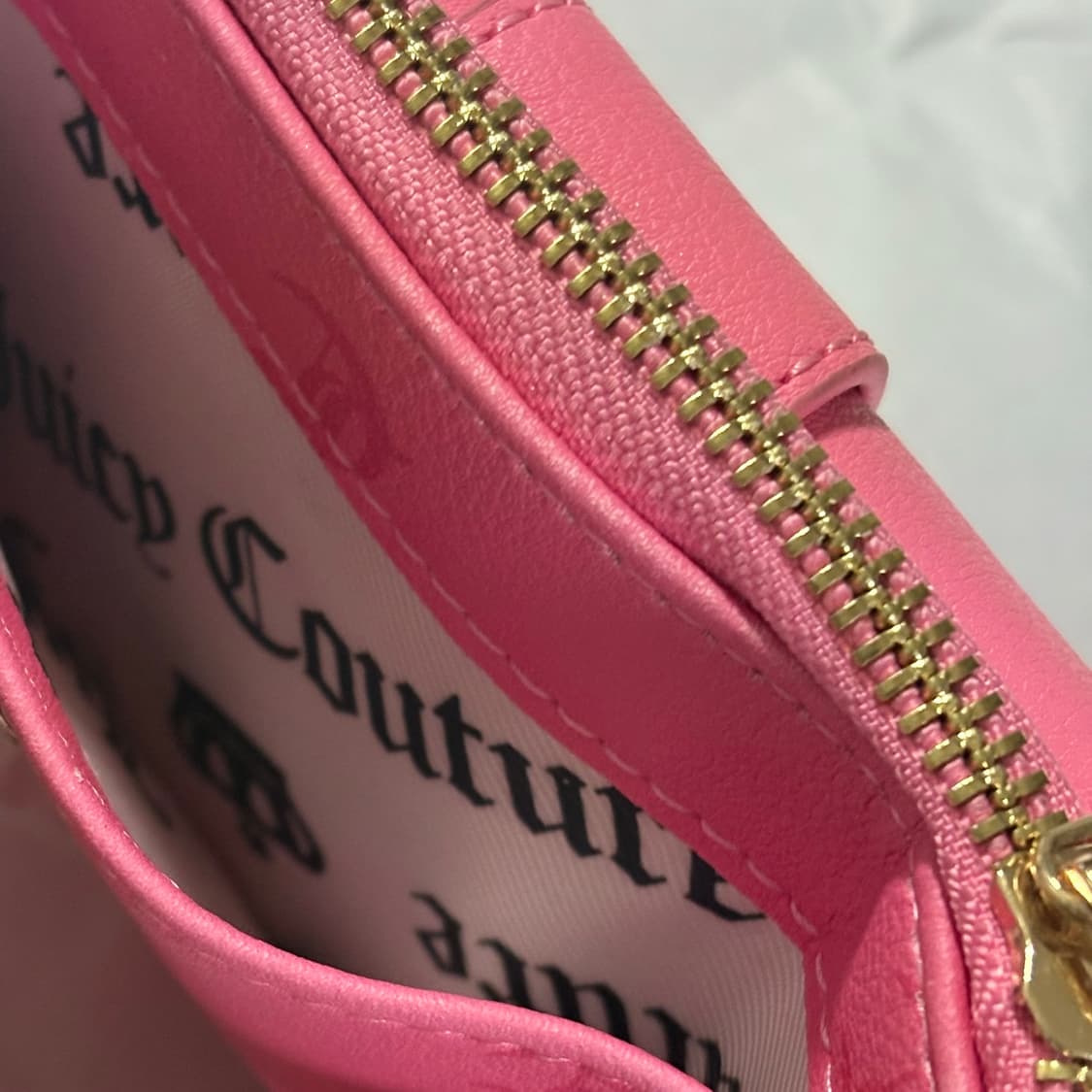쥬시 꾸뛰르 핫핑크 갸루 골드 체인 지갑 상품이미지6