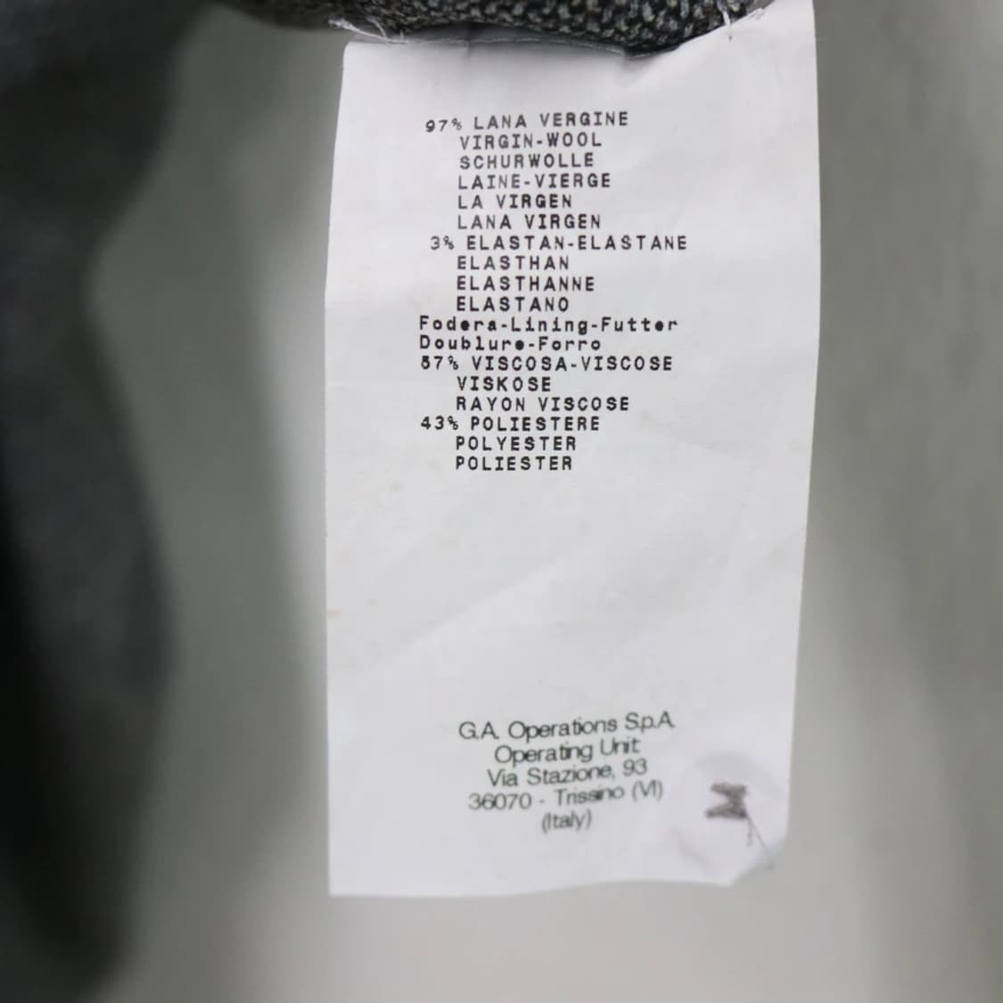 [미사용품] 아르마니 울 혼방 미디 스커트 61954 상품이미지8