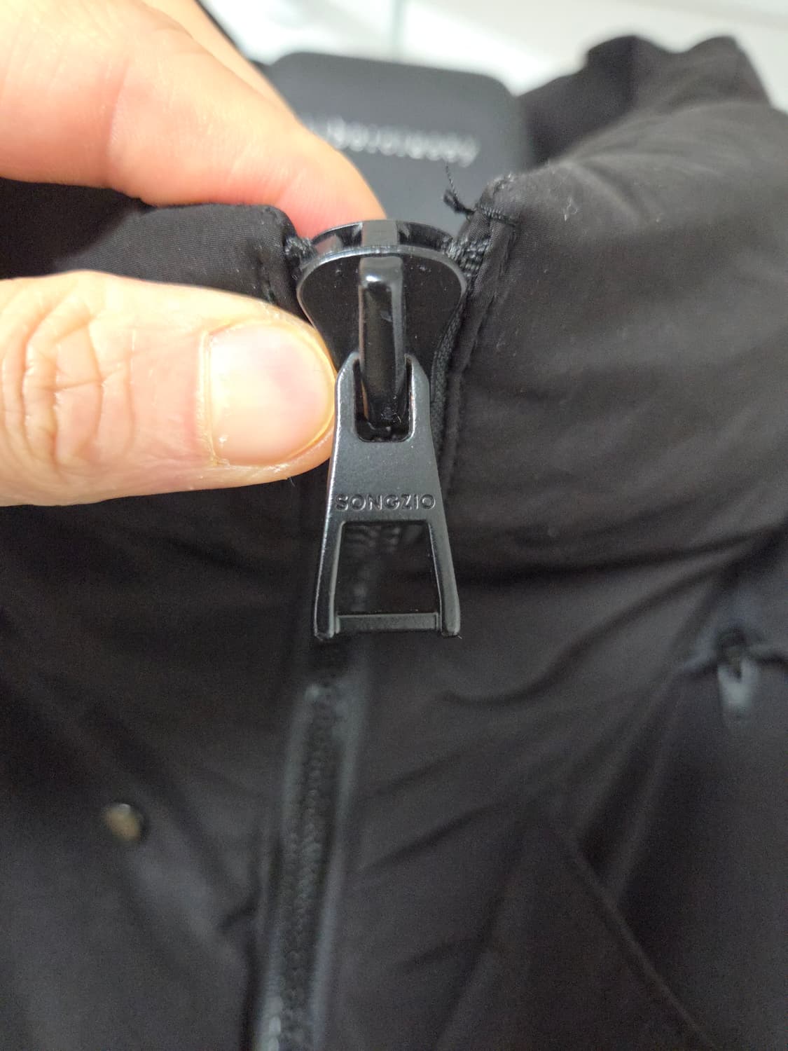 송지오옴므 헤비 벌룬 구스다운 롱패딩 블랙 48 상품이미지6