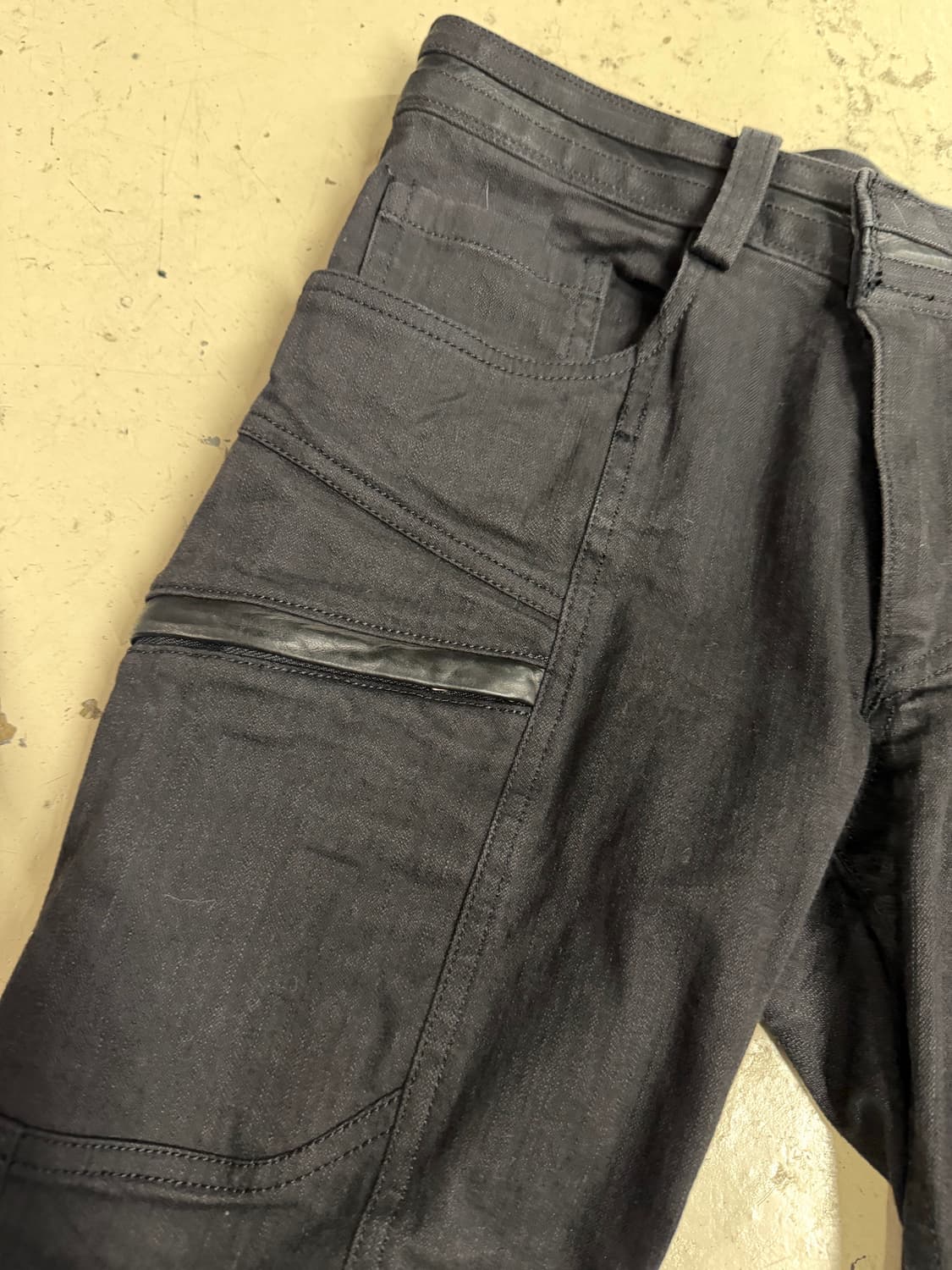 bajra back leather point skinny pants 상품이미지5