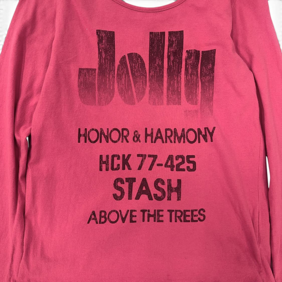 Jolly Grunge Printing Pink Top 상품이미지5
