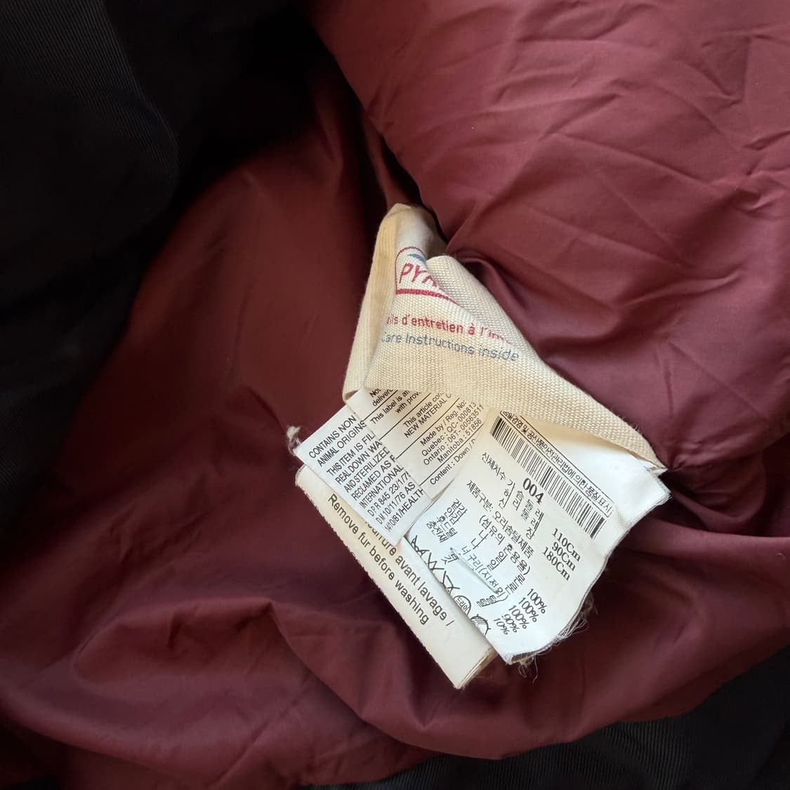 피레넥스 라쿤 퍼 다운 패딩 상품이미지8