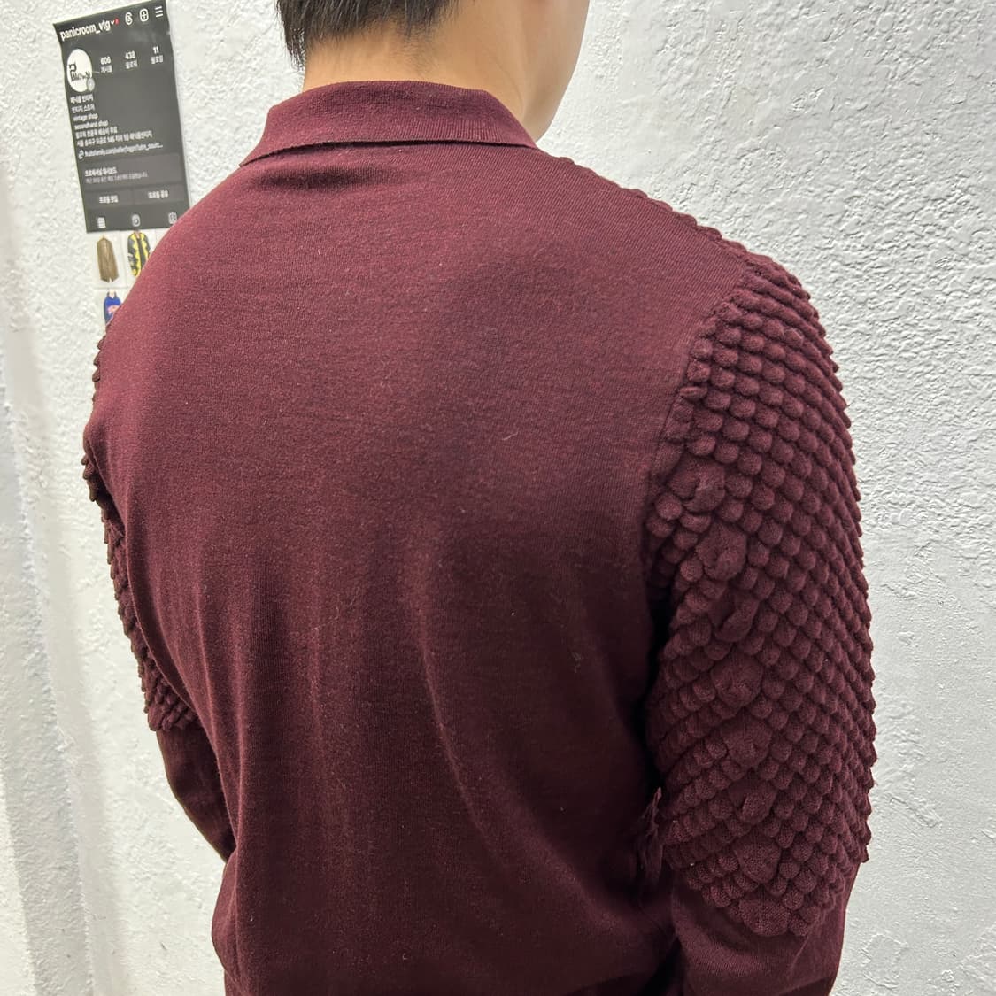 브리오니 버건디 PK 니트  상품이미지5