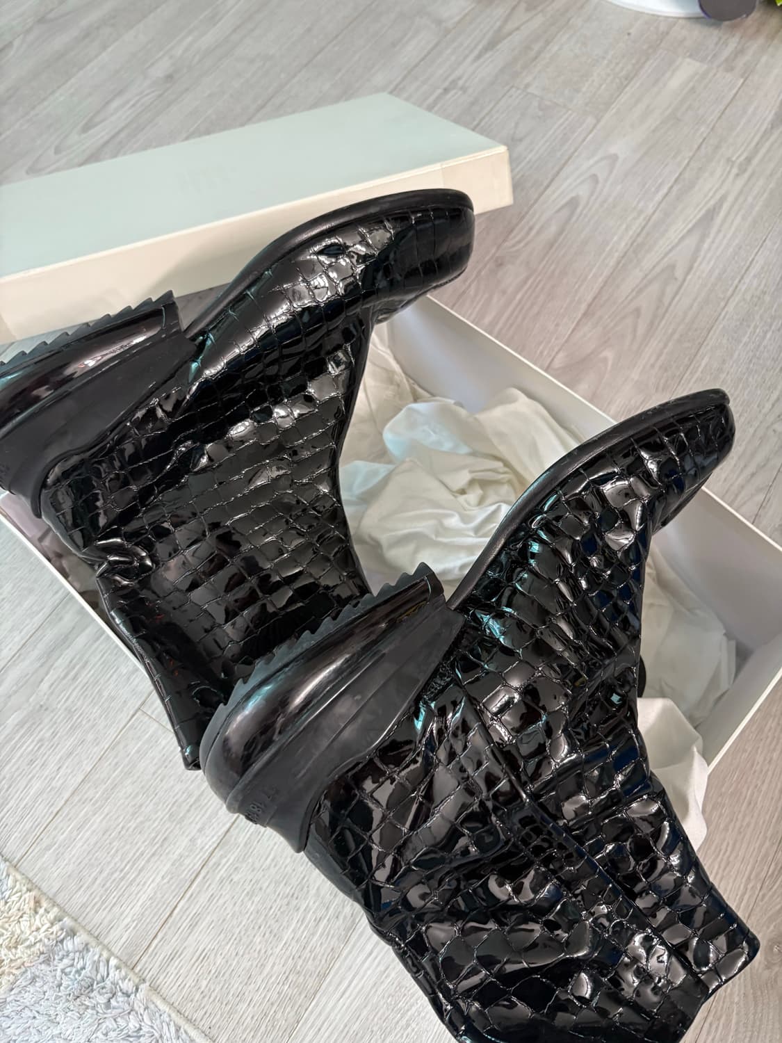 메종마르지엘라 타비 앵클 부츠 블랙 상품이미지3