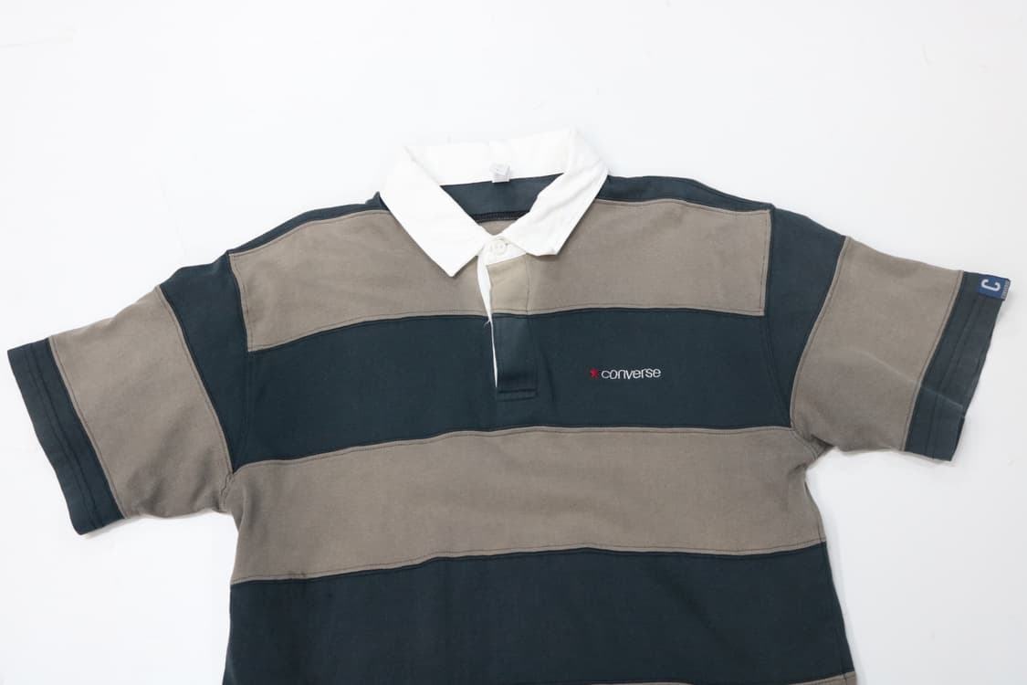 Converse 컨버스 빈티지 와이드 스트라이프 럭비 셔츠 (L) 상품이미지3